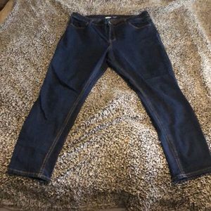 Old Navy skinny high rise dark wash jeans
